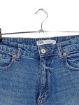 Vorschaubild 3 von Mom Jeans Damen Gr. 40/L Blau High Waist Baumwolle Casual