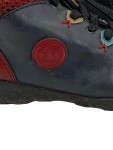 Vorschaubild 2 von Damen Stiefelette Gr. 36 Blau Rot Leder Schnürung Reißverschluss