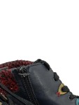 Vorschaubild 3 von Damen Stiefelette Gr. 36 Blau Rot Leder Schnürung Reißverschluss