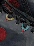 Vorschaubild 4 von Damen Stiefelette Gr. 36 Blau Rot Leder Schnürung Reißverschluss