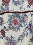 Vorschaubild 3 von Bluse Damen Weiß Gr. 46/3XL Viskose Blumenmuster Feminin Langarm Knopf