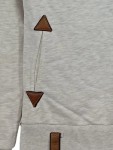 Vorschaubild 3 von Damen Hoodie Kapuzenpullover Beige Meliert Gr. XS
