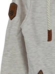 Vorschaubild 4 von Damen Hoodie Kapuzenpullover Beige Meliert Gr. XS