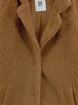 Vorschaubild 3 von Pelzjacke Damen Braun Gr. 36/S Polyester Uni Casual Langarm Freizeit Alltag