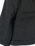 Vorschaubild 3 von Damen Blazer Jacke Gr. 42 Grau Wolle Business Meliert