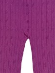 Vorschaubild 2 von Mädchen Leggings Gr. 158 Lila Zopfmuster Baumwolle