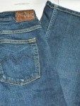 Vorschaubild 4 von Damen Jeans Shorts Blau Gr. W26 Stickerei Baumwolle Stretch