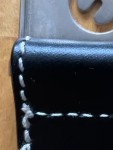 Vorschaubild 4 von Sport Damen Ledergürtel Schwarz Logo Schnalle Gr. 65 Elegant