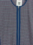 Vorschaubild 2 von Damen Strickjacke Gr. 46 Blau Rosa Gestreift Reißverschluss