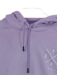 Vorschaubild 2 von Kapuzenpullover Herren Gr. 50/M Lila Baumwolle Logo-Print Streetwear