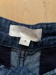 Vorschaubild 3 von Damen Stoffhose Blau Gr. 34 Wide Leg Bundfalten Baumwolle