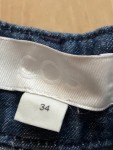Vorschaubild 4 von Damen Stoffhose Blau Gr. 34 Wide Leg Bundfalten Baumwolle