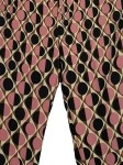 Vorschaubild 2 von Stoffhose Damen Gr. 34 Geometrisch Rosa Schwarz Retro Modern