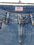 Vorschaubild 3 von Straight Leg Damen Gr. W24/32/XXS Blau Baumwolle Uni L28
