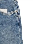 Vorschaubild 4 von Straight Leg Damen Gr. W24/32/XXS Blau Baumwolle Uni L28