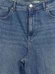 Vorschaubild 4 von Damen Jeans Wide Fit Loose Strass Gr. 34/42 Blau