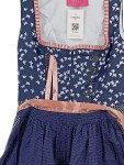 Vorschaubild 2 von Dirndl Trachtenkleid Blau Rosa Gr. 34 XS Schürze
