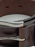 Vorschaubild 2 von Gürtel Ledergürtel Silber Braun Gr. 80 Uni Klassisch Alltag 3 cm