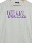 Vorschaubild 3 von T-Shirt Damen Gr. 42/XL Weiß Baumwolle Logo-Print Casual Kurzarm Freizeit