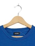 Vorschaubild 2 von T-Shirt Herren Gr. 48/M Blau Baumwolle Logo-Print Casual Kurzarm Freizeit