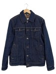 Vorschaubild 1 von Jeansjacke Lammfellfutter Herren Gr. 46 Blau Sherpa