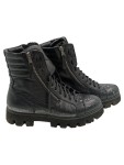 Vorschaubild 2 von Stiefel Herren Gr. 40 Schwarz Leder Schnürung Reißverschluss 4 cm Urban
