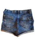 Vorschaubild 4 von High Waist Jeans Shorts Kinder Blau Gr. 128 Baumwolle Freizeit