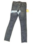 Vorschaubild 2 von Damen Jeans Mid Rise Super Skinny W26 Blau Destroyed