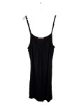 Vorschaubild 1 von Sommerkleid Damen Schwarz Gr. 36/S Viskose Uni Basic Freizeit Träger