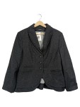 Vorschaubild 1 von Damen Blazer Jacke Gr. 42 Grau Wolle Business Meliert