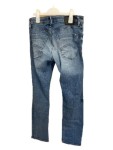 Vorschaubild 2 von Slim Fit Herren Blau Gr. W32/48/M Baumwolle Uni Casual Logo