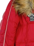 Vorschaubild 2 von Winterjacke Damen Gr. 38 Rot Fellkragen Expedition Parka
