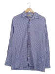 Vorschaubild 1 von C&A Trachtenhemd Herren Gr. M 39/40 Blau Kariert Baumwolle