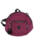 Vorschaubild 1 von Mini Rucksack Damen Pink Schwarz Geometrisch Muster Affe Anhänger