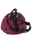 Vorschaubild 2 von Mini Rucksack Damen Pink Schwarz Geometrisch Muster Affe Anhänger