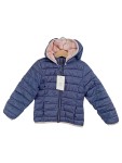 Vorschaubild 1 von Steppjacke Kinder Blau Gr. 110 Polyester Uni Casual Langarm Alltag