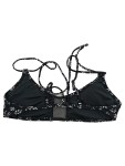 Vorschaubild 2 von Bikini-Oberteil Damen Schwarz Gr. 38/M Polyester Blumenmuster Casual