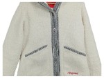 Vorschaubild 3 von Damen Fleecejacke Gr. 38 Weiß Kapuze Trachten Outdoor