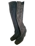 Vorschaubild 3 von Stiefel Damen Gr. 38 Grau Wildleder Reißverschluss 9 cm Elegant
