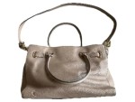 Vorschaubild 4 von Hamilton Henkeltasche Leder Beige Damen Handtasche Gold