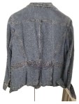 Vorschaubild 6 von Damen Jeansjacke Gr. 44 Blau Baumwolle Casual