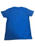 Vorschaubild 3 von T-Shirt Herren Gr. 48/M Blau Baumwolle Logo-Print Casual Kurzarm Freizeit
