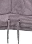 Vorschaubild 3 von Damen Hoodie Kapuzenpullover Kurzarm Cropped Lila Gr. S