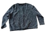 Vorschaubild 4 von Damen Strickjacke Gr. 46 Grau Meliert Reißverschluss Wolle