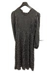 Vorschaubild 2 von Damen Kleid Polka Dots Langarm Midikleid Schwarz Gr. 38/M