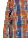 Vorschaubild 4 von Herren Freizeithemd Gr. S Kariert Orange Langarm