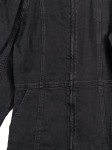 Vorschaubild 2 von Jeanskleid Damen Schwarz Gr. 38/M Baumwolle Uni Casual Alltag