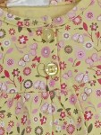 Vorschaubild 2 von Mädchen Shirt Blumenmuster Schmetterlinge Gr. 86 Gelb Rosa