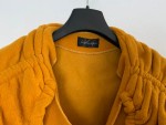 Vorschaubild 4 von Damen Strickjacke L Gelb Kapuze Strukturmuster Freizeit