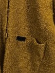 Vorschaubild 5 von Damen Strickjacke L Gelb Kapuze Strukturmuster Freizeit